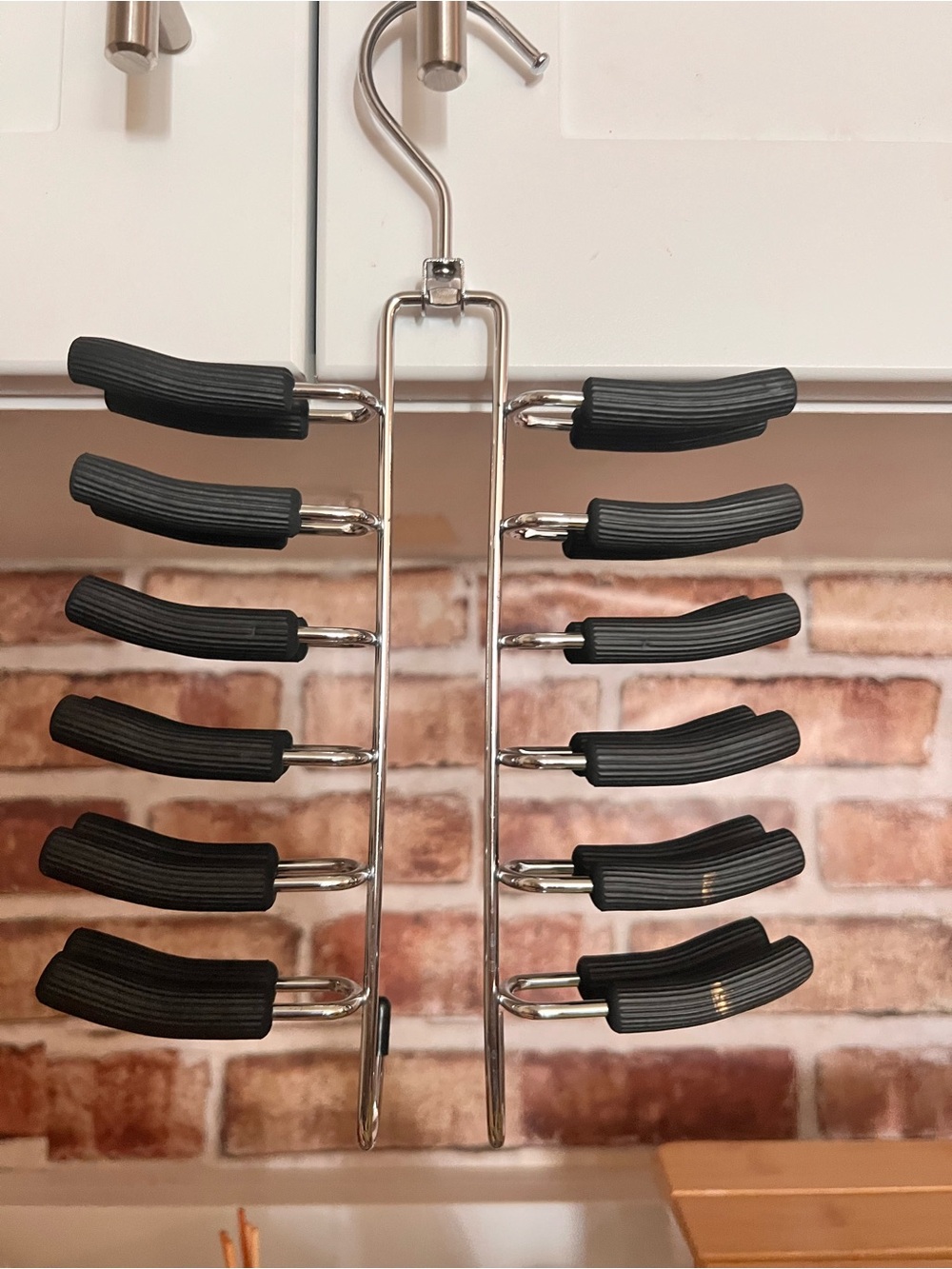 Target Chrome and Black Over-Cabinet Pan & Lid Hanger